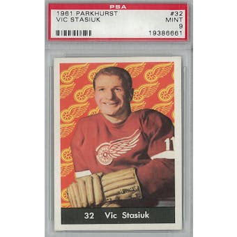 1961 Parkhurst Hockey #32 Vic Stasiuk PSA 9 (Mint) *6661 (Reed Buy)