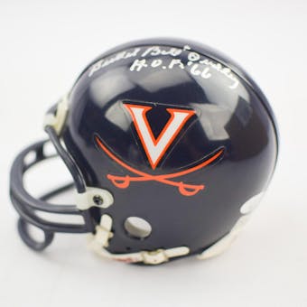 Bullet Bill Dudley Virginia Cavaliers Autographed Football Mini Helmet (HOF 66) JSA #HH11176 (Reed Buy)