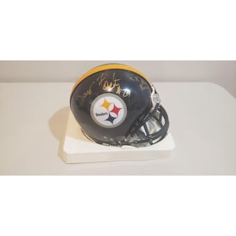 Barry Foster Pittsburgh Steelers Autographed Football Mini Helmet (2x Pro Bowl) JSA #HH11133 (Reed Buy)