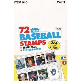 1983 Fleer Stamps Baseball Wax Box