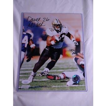 Deuce McAllister New Orleans Saints Autographed Football 8x10 Photo JSA COA #HH11620 (Reed Buy)