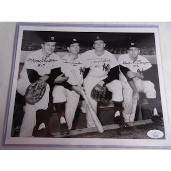Skowron/Richardson/Kubek/Boyer New York Yankees Autographed Baseball 8x10 Photo JSA #HH11593 (Reed Buy)