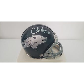 Charles Mann Nevada Wolfpack Autographed Football Mini Helmet JSA #HH11081 (Reed Buy)