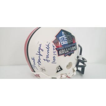 Dante "Gluefingers" Lavelli Hall of Fame Autographed Football Mini Helmet (HOF 1975) JSA #HH11056 (Reed Buy)