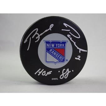 Brad Park New York Rangers Autographed Hockey Puck (HOF 88) JSA #HH11498 (Reed Buy)