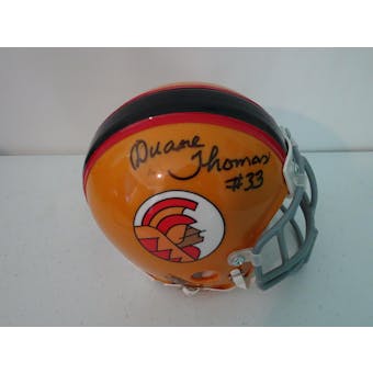 Duane Thomas Honolulu Hawaiians Autographed Football Mini Helmet JSA #HH11353 (Reed Buy)