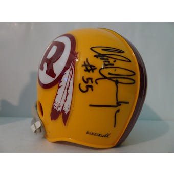 Chris Hanburger Washington Redskins Autographed Football Mini Helmet JSA #HH11342 (Reed Buy)