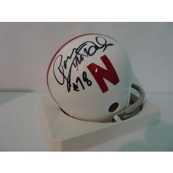 Ron McDole Nebraska Cornhuskers Autographed Football Mini Helmet JSA #HH11333 (Reed Buy)