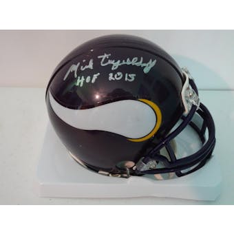 Mick Tingelhoff Minnesota Vikings Autographed Football Mini Helmet (HOF 2015) JSA #HH11301 (Reed Buy)