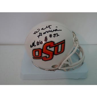 Walt Garrison Oklahoma State Cowboys Autographed Football Mini Helmet JSA #HH11230 (Reed Buy)