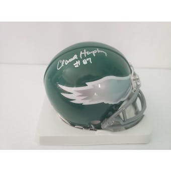 Claude Humphrey Philadelphia Eagles Autographed Football Mini Helmet JSA #HH11206 (Reed Buy)