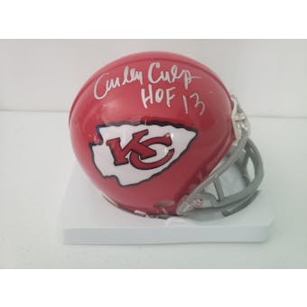 Curley Culp Kansas City Chiefs Autographed Football Mini Helmet (HOF 13) JSA #HH11002 (Reed Buy)