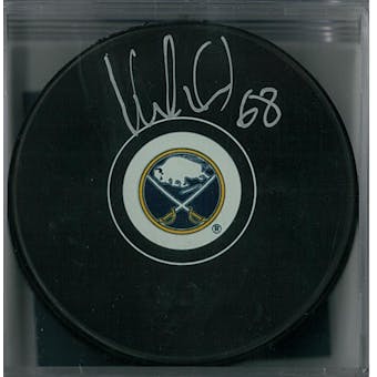Victor Olofsson Autographed Buffalo Sabres Hockey Puck