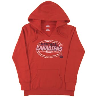 Montreal Canadiens Majestic Red Attacking Line Fleece Hoodie (Womens Medium)