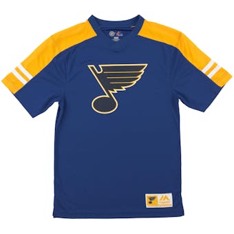 St. Louis Blues Majestic Quick Play Blue Performance Tee Shirt