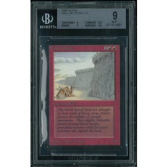 Magic the Gathering Alpha Wall of Stone BGS 9 (9, 8.5, 9, 9.5)