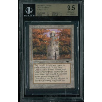 Magic the Gathering Antiquities Urza's Tower (Forest) BGS 9.5 (10, 9.5, 9.5, 9.5)