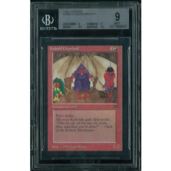 Magic the Gathering Legends Kobold Overlord BGS 9 (9, 9, 9.5, 9.5)
