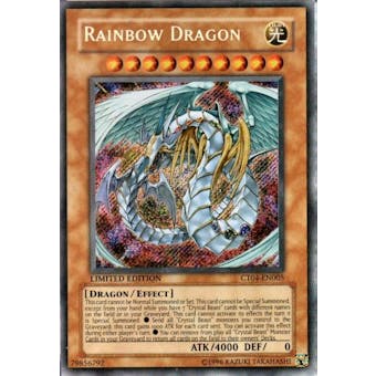 Yu-Gi-Oh Limited Edition Tin Single Rainbow Dragon Secret Rare (CT04-EN005)