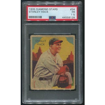 1934-36 Diamond Stars Baseball #34 Stanley Hack PSA 1.5 (FR)