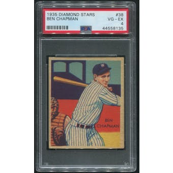 1934-36 Diamond Stars Baseball #38 Ben Chapman PSA 4 (VG-EX)