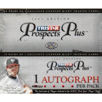 2007 TriStar Prospects Plus Baseball Hobby Box