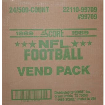 1989 Score Football Vending 24-Box Case