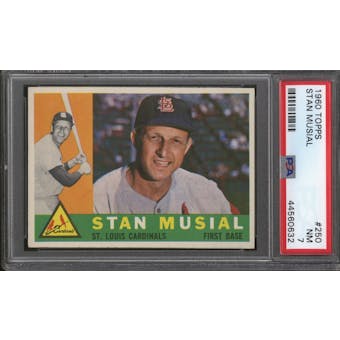 1960 Topps Baseball #250 Stan Musial PSA 7 (NM)