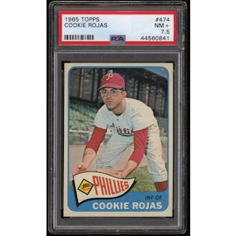 1965 Topps Baseball #474 Cookie Rojas PSA 7.5 (NM+)