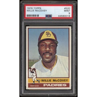 1976 Topps Baseball #520 Willie McCovey PSA 9 (MINT)
