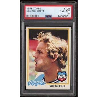 1978 Topps Baseball #100 George Brett PSA 8 (NM-MT)
