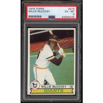 1979 Topps Baseball #215 Willie McCovey PSA 6 (EX-MT)