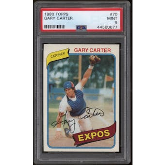 1980 Topps Baseball #70 Gary Carter PSA 9 (MINT)