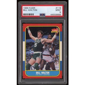 1986/87 Fleer Basketball #119 Bill Walton PSA 9 (MINT)