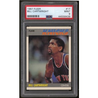 1987/88 Fleer Basketball #17 Bill Cartwright PSA 9 (MINT)
