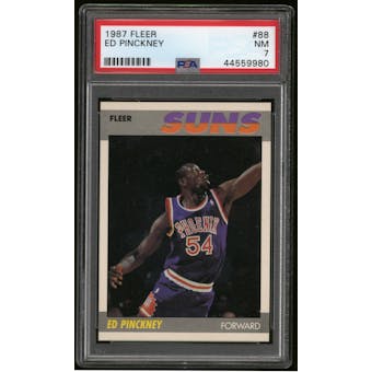 1987/88 Fleer Basketball #88 Ed Pinckney Rookie PSA 7 (NM)