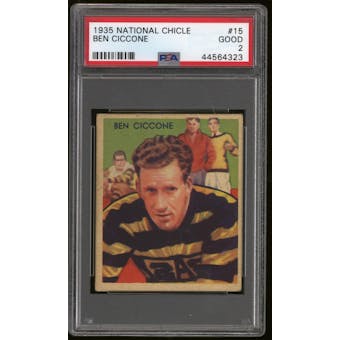 1935 National Chicle Football #15 Ben Ciccone Rookie PSA 2 (GOOD)