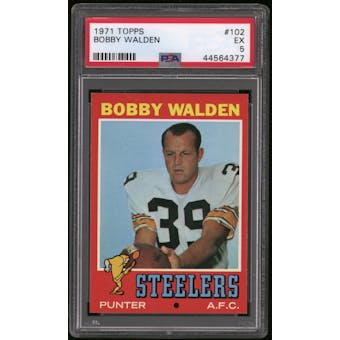 1971 Topps Football #102 Bobby Walden PSA 5 (EX)