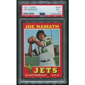 1971 Topps Football #250 Joe Namath PSA 5.5 (EX+)