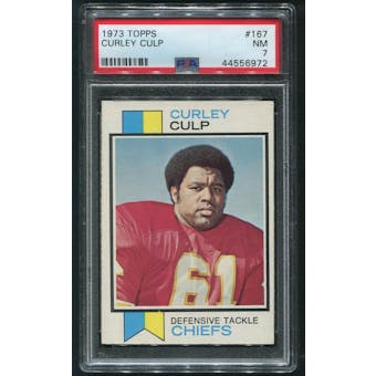 1973 Topps Football #167 Curley Culp Rookie PSA 7 (NM)
