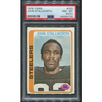 1978 Topps Football #320 John Stallworth Rookie PSA 8 (NM-MT) (OC)