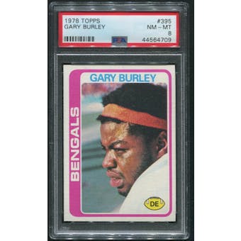 1978 Topps Football #395 Gary Burley Rookie PSA 8 (NM-MT)