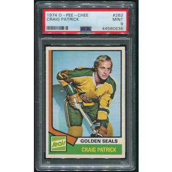 1974/75 O-Pee-Chee Hockey #262 Craig Patrick PSA 9 (MINT)