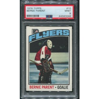 1976/77 Topps Hockey #10 Bernie Parent PSA 9 (MINT)