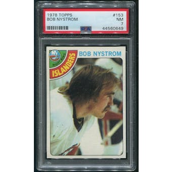 1978/79 Topps Hockey #153 Bob Nystrom PSA 7 (NM)