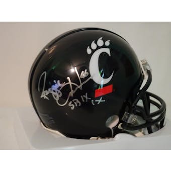 Reggie Harrison Cincinnati Bearcats Autographed Football Mini Helmet (SB IX) JSA #HH11255 (Reed Buy)
