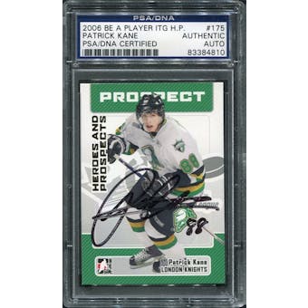 2006/07 ITG Heroes & Prospects Update #175 Patrick Kane RC Autograph PSA/DNA Slabbed