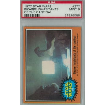 1977 Topps Star Wars #277 Bizarre Inhabitants of the Cantina PSA 9 (Mint) *6088 (Reed Buy)