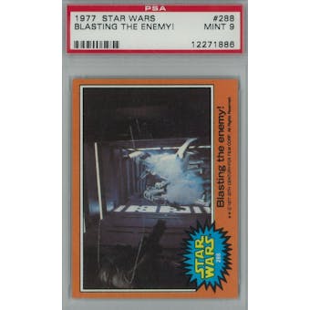 1977 Topps Star Wars #288 Blasting the enemy PSA 9 (Mint) *1886 (Reed Buy)