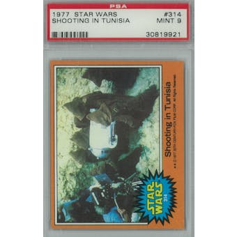 1977 Topps Star Wars #314 Shooting in Tunisia PSA 9 (Mint) *9921 (Reed Buy)